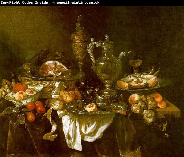 Abraham Hendrickz van Beyeren Banquet Still Life